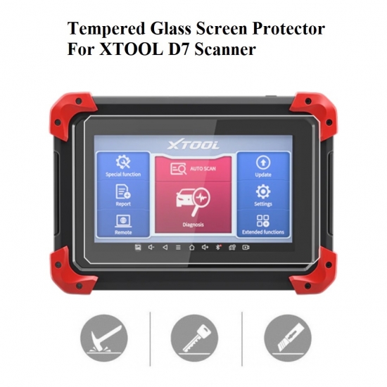 Tempered Glass Screen Protector Cover for XTOOL D7 Scan Tool - Click Image to Close